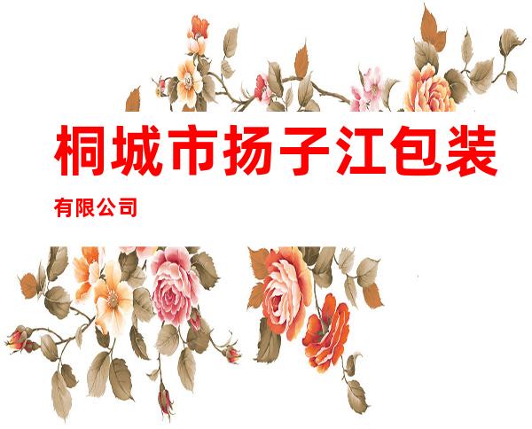 桐城市扬子江包装有限公司